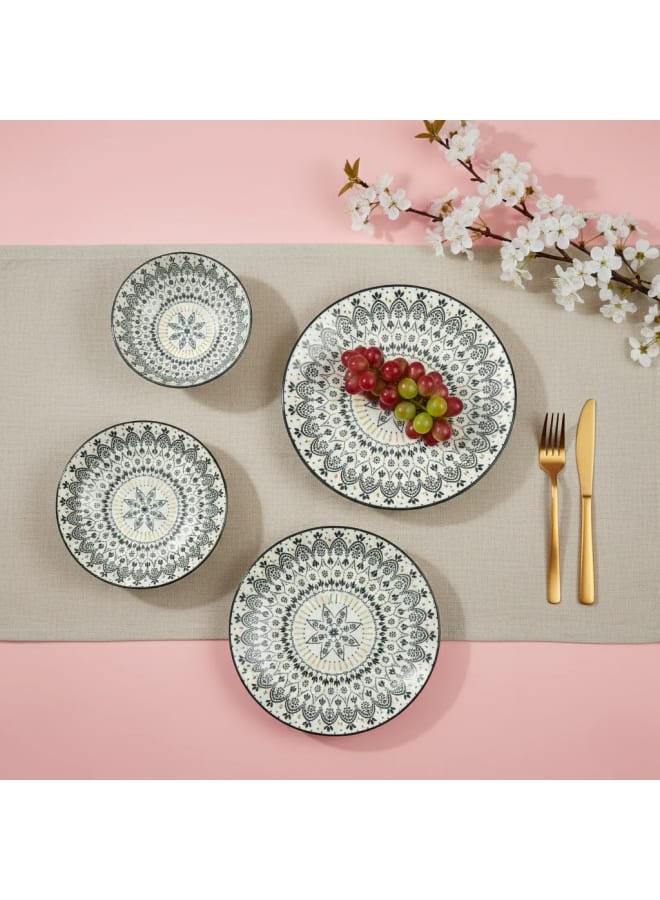 طقم 24 قطعه عشاء بورسلين منقوش